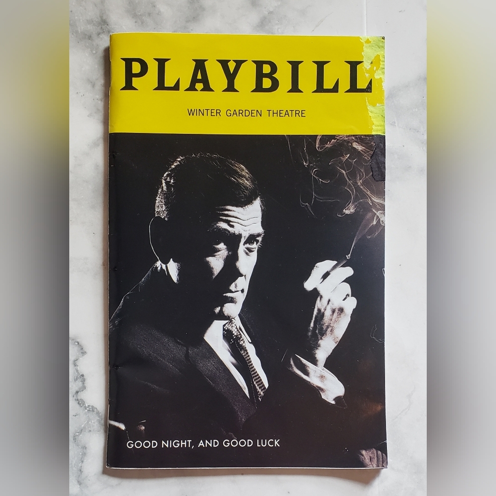 Good Night & Good Luck George Clooney NYC Broadway Playbill Rare Limited Edition